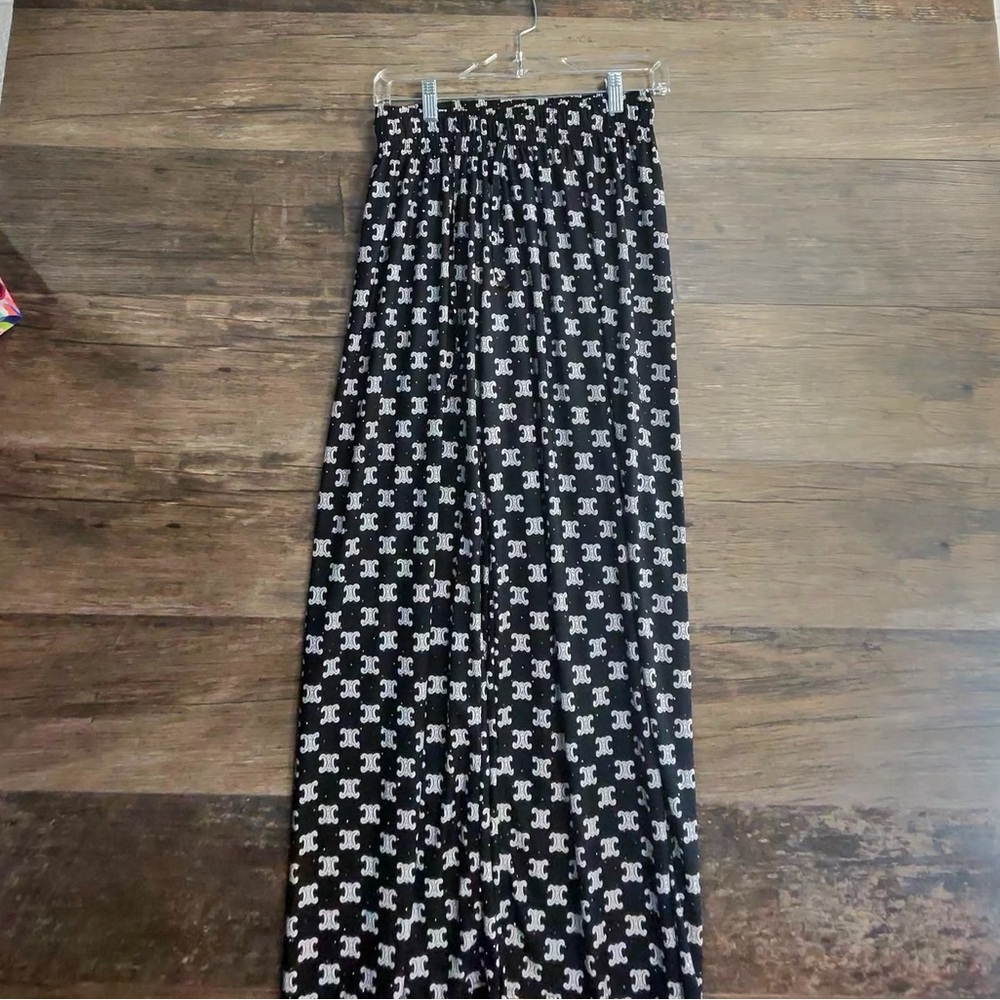 S. Christina Chic Monochrome Wide Leg‎ Pants